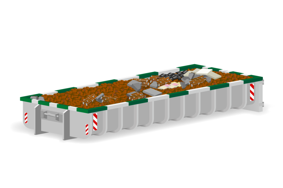 15m³ Puinafvalcontainer - P. van Erp Containers - 3