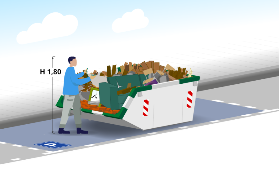 3m³ Bouw- en sloopafvalcontainer - Containers in Twente - 2