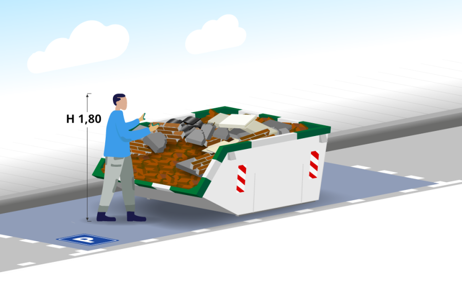 3m³ Puinafvalcontainer - Containers in Twente - 2
