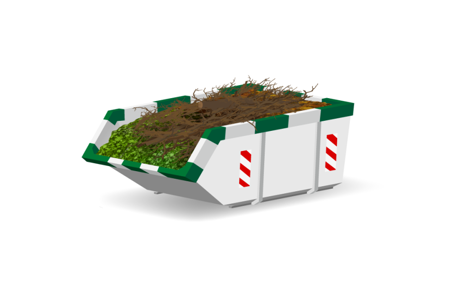 4m³ Tuin- en groenafvalcontainer - Nijhuis Milieu Service - 1