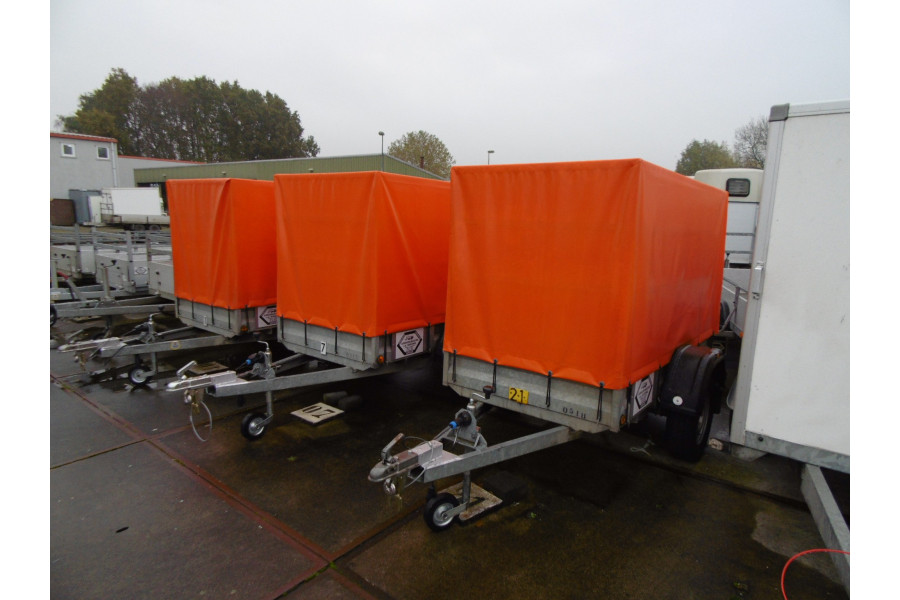 Aanhanger met huif | Enkelas huif 2 meter - Aanhangwagenbedrijf van de Burgwal B.V. - 2