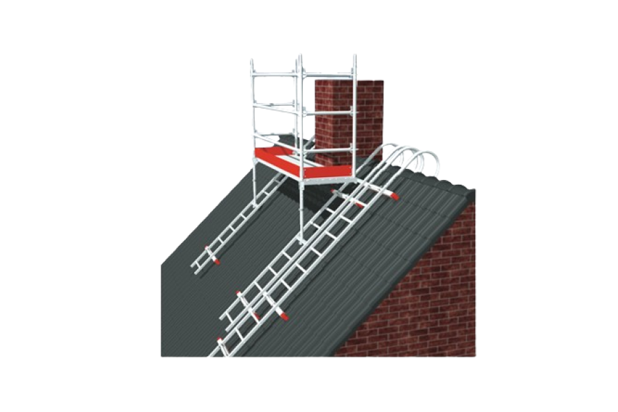 Schoorsteen steiger - Brand Steigerverhuur - 1