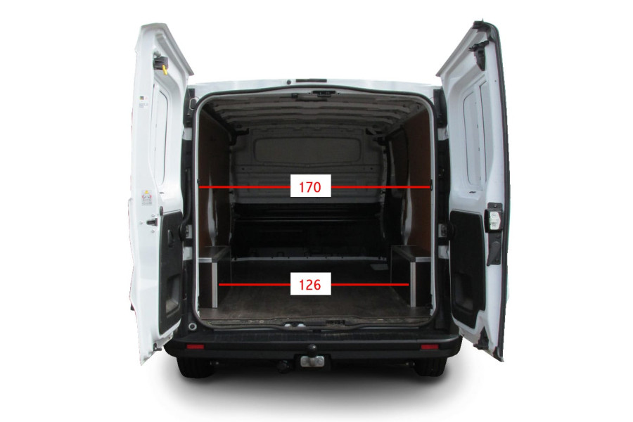 Bus 7m3 - Liberty Rent - achterkant deuren open
